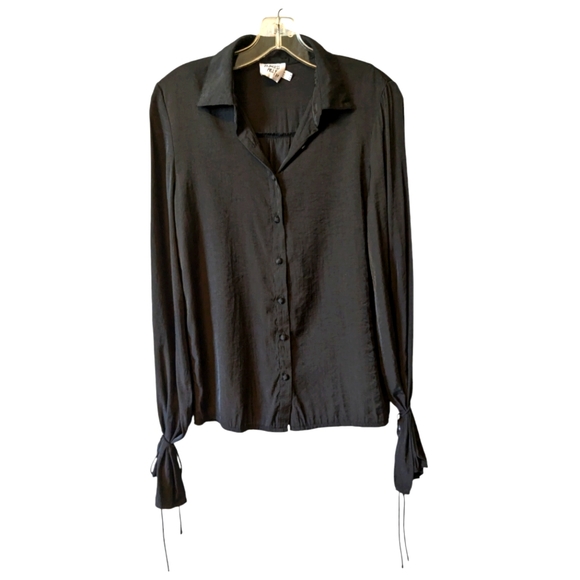 Princess Polly Tops - Princess Polly Women's Blouse Top Flared Sleeves Button Down Ruffle Ties 4 S